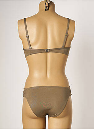 Costum de baie din două piese elasticitate top sutien modelat verde SUN PLAYA femeie