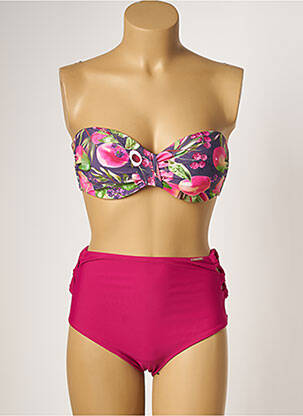 Costum de baie din două piese elasticitate top sutien modelat roz YSABEL MORA femeie