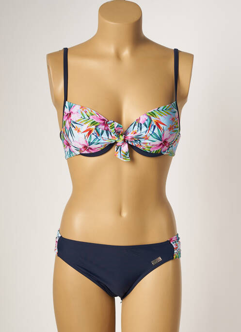 Costum de baie din două piese albastru MISS CARAÏBES femeie