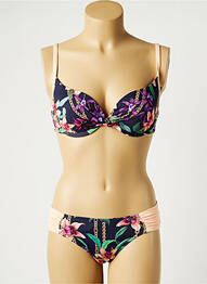 Costum de baie din două piese elasticitate top sutien modelat albastru SUN PLAYA femeie
