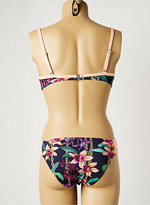 Costum de baie din două piese elasticitate top sutien modelat albastru SUN PLAYA femeie