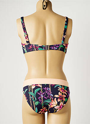 Costum de baie din două piese elasticitate top sutien modelat albastru SUN PLAYA femeie