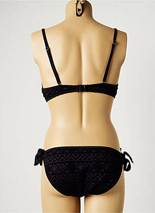 Costum de baie din două piese elasticitate top sutien modelat negru LITTLE MARCEL femeie