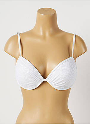 Sutien de costum de baie bretele elastice reglabile top sutien push-up alb LITTLE MARCEL femeie