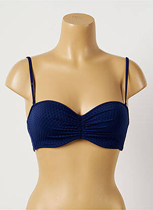 Sutien de costum de baie elasticitate top bentiță albastru CHERRY BEACH femeie