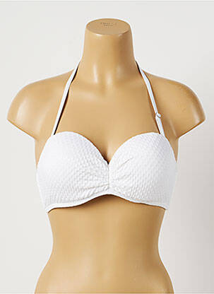 Sutien de costum de baie elasticitate top sutien push-up alb DAG ADOM femeie
