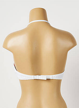 Sutien de costum de baie elasticitate top sutien push-up alb DAG ADOM femeie
