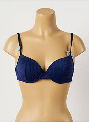 Sutien de costum de baie elasticitate top sutien modelat albastru CHERRY BEACH femeie