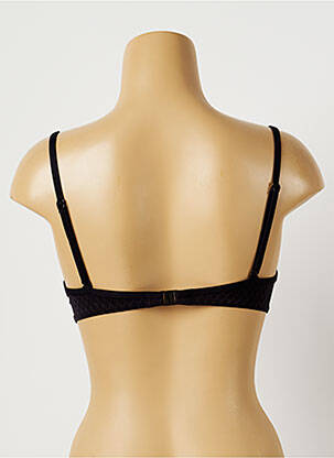 Sutien de costum de baie elasticitate top sutien push-up negru CHERRY BEACH femeie