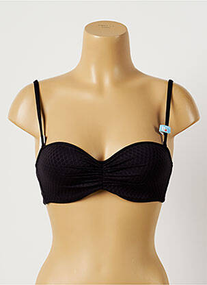 Sutien de costum de baie elasticitate top bentiță negru CHERRY BEACH femeie