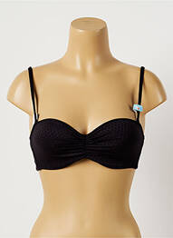 Sutien de costum de baie elasticitate top bentiță negru CHERRY BEACH femme