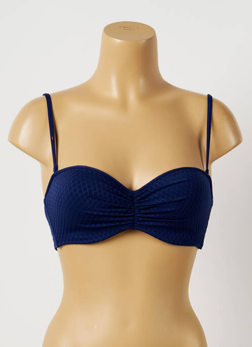 Sutien de costum de baie elasticitate top bentiță albastru CHERRY BEACH femme