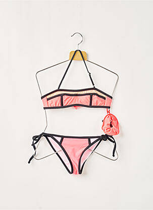 Costum de baie din două piese roz DAG ADOM fată