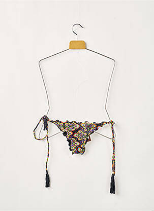 Chiloți de baie imprimeu floral bikini negru RIO DE SOL femeie