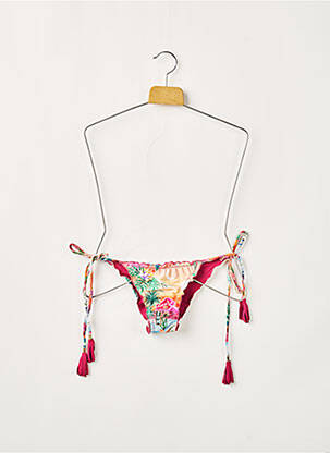 Chiloți de baie imprimeu tie and dye bikini roz RIO DE SOL femeie