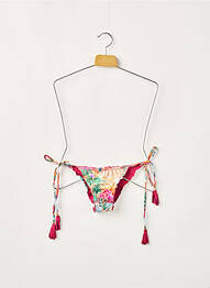 Chiloți de baie imprimeu tie and dye bikini roz RIO DE SOL femme