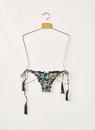 Chiloți de baie imprimeu tie and dye bikini negru RIO DE SOL femeie