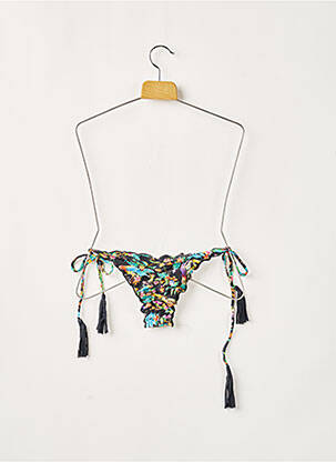 Chiloți de baie imprimeu tie and dye bikini negru RIO DE SOL femeie
