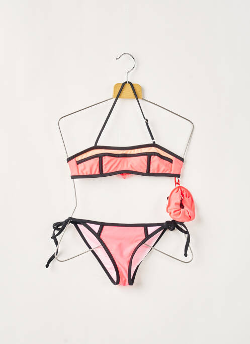 Costum de baie din două piese roz DAG ADOM fată