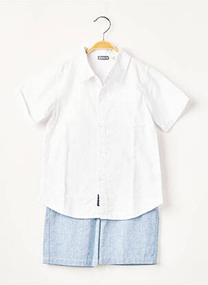 Set șort alb MINI BOL băiat