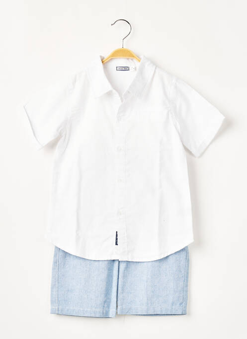 Set șort alb MINI BOL băiat