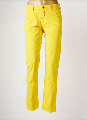 Pantalon chino galben COUTURIST femeie