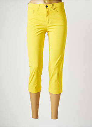 Pantalon trei sferturi galben COUTURIST femeie