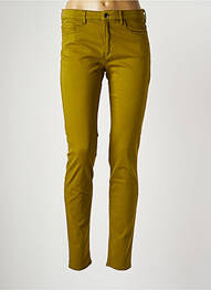 Pantalon slim țesătură poplin mărime normală verde COUTURIST femme