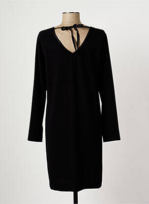 Rochie midi mâneci lungi mâneci lungi negru HARTFORD femeie