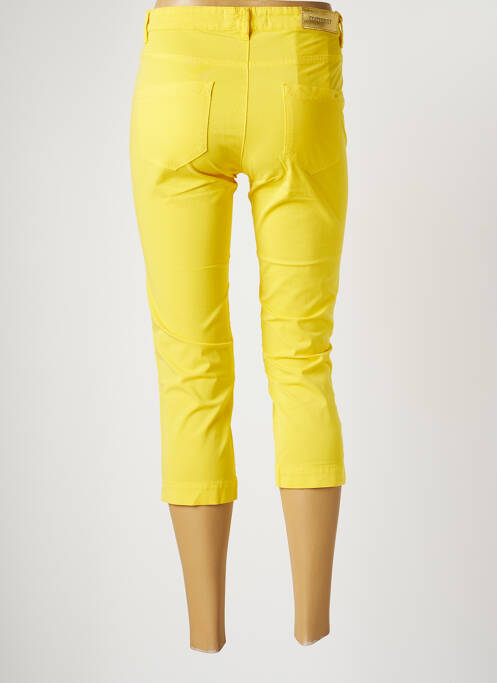 Pantalon trei sferturi galben COUTURIST femeie