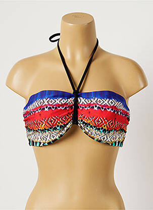 Sutien de costum de baie elasticitate top bentiță roșu FREYA femeie