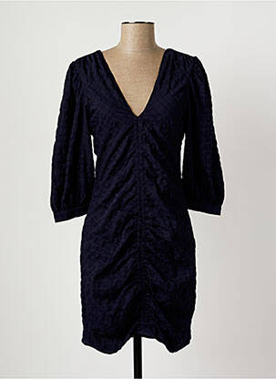 Rochie scurtă mâneci 3/4 mâneci 3/4 albastru OBJECT femeie