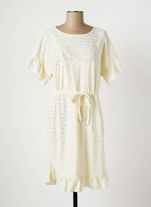 Rochie midi bej PIECES femeie