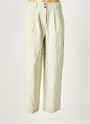 Pantalon larg verde VILA femeie