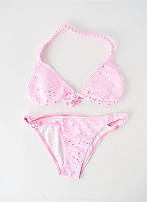 Costum de baie din două piese imprimeu fantezie roz PRINCESSE ILOU fată