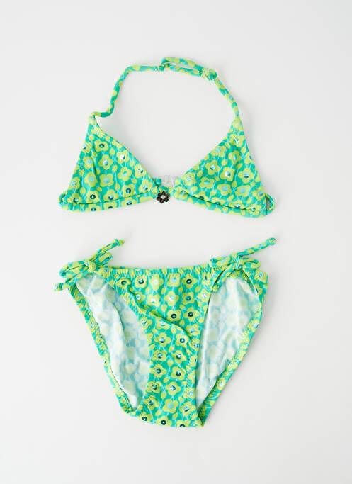 Costum de baie din două piese verde PRINCESSE ILOU fată