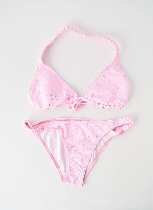 Costum de baie din două piese roz PRINCESSE ILOU fată