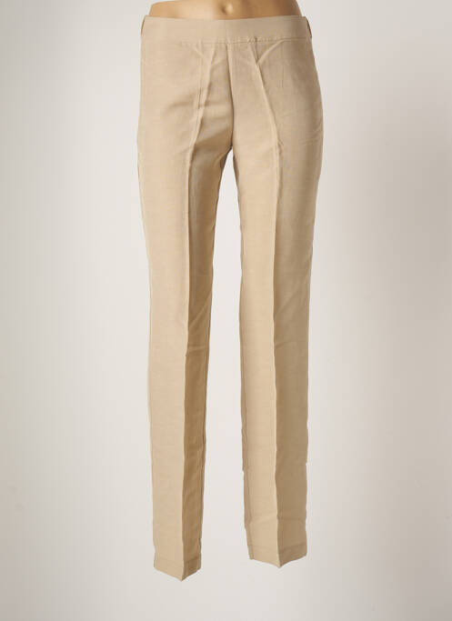 Pantalon drept bej MARIA BELLENTANI femeie