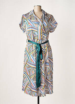 Rochie midi mâneci scurte mâneci scurte verde MD'M femme