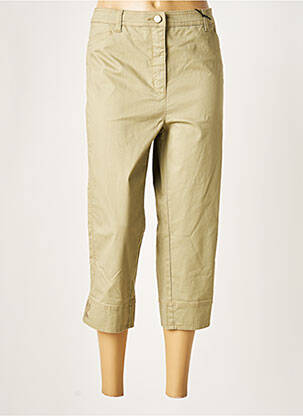 Pantalon trei sferturi verde TONI DRESS femeie