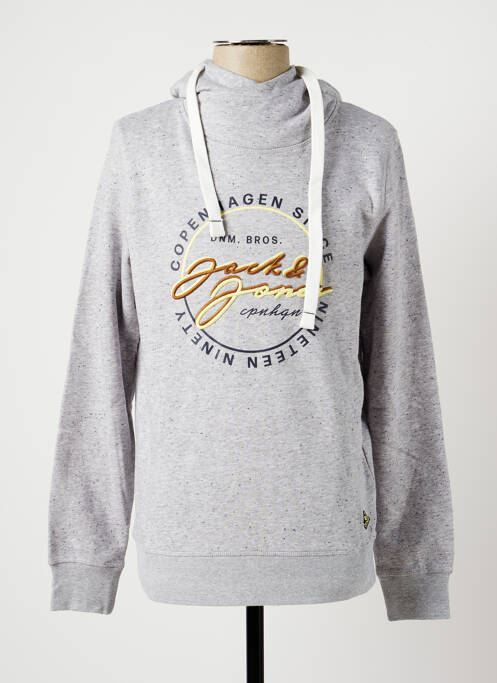 Hanorac cu glugă gri JACK & JONES bărbat
