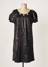 Rochie scurtă mâneci scurte mâneci scurte negru RIVIERES DE LUNE femme