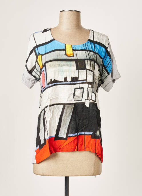 Tricou gri AVENTURES DES TOILES femeie