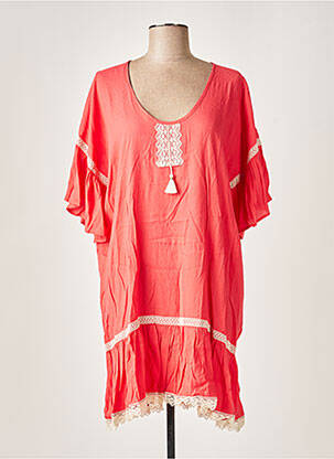 Tunică mâneci scurte roșu NATHALIE CHAIZE femeie