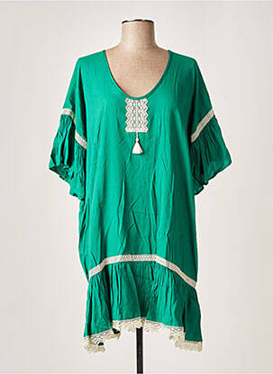 Tunică mâneci scurte verde NATHALIE CHAIZE femeie