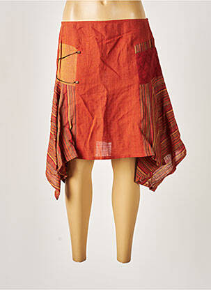 Fustă midi maro MADAME ZAZA femeie