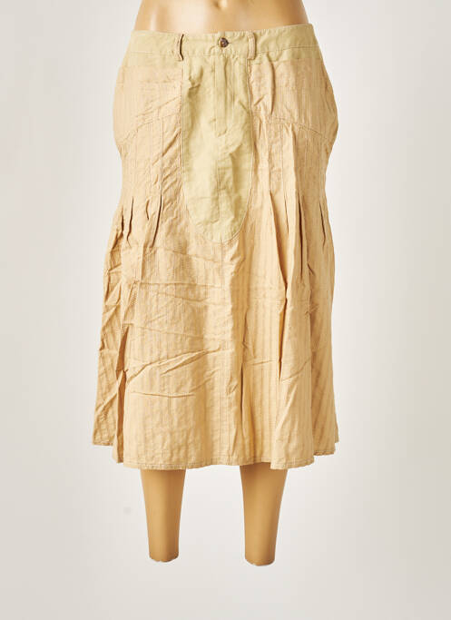 Fustă midi bej O.K.S femeie