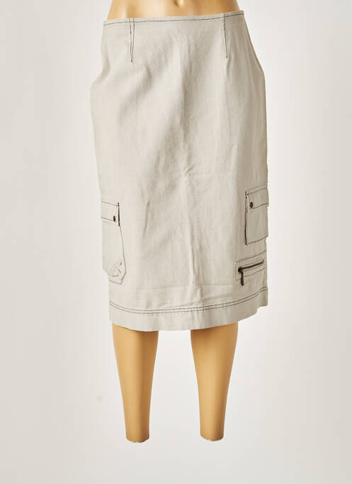 Fustă midi bej SOLOLA femeie