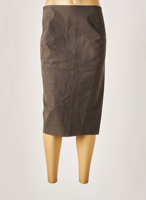 Fustă midi maro LA FABRIQUE femeie