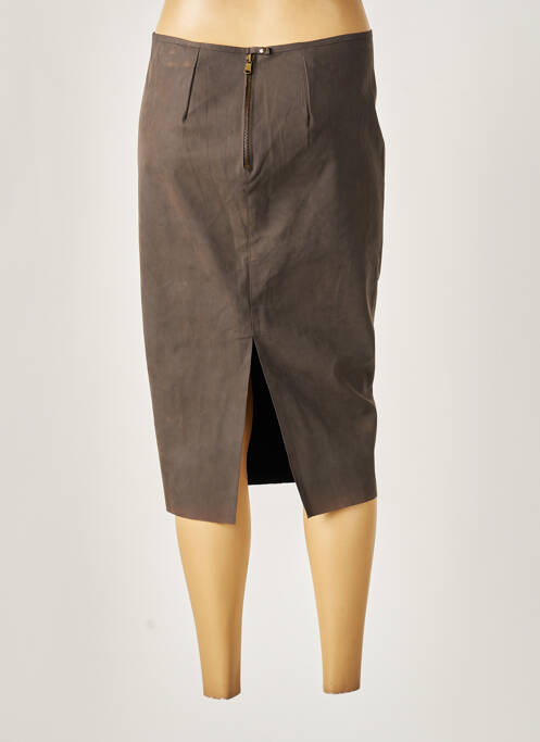 Fustă midi maro LA FABRIQUE femeie